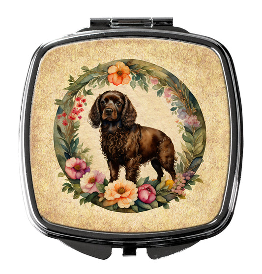Buy this Boykin Spaniel and Flowers Compact Mirror
