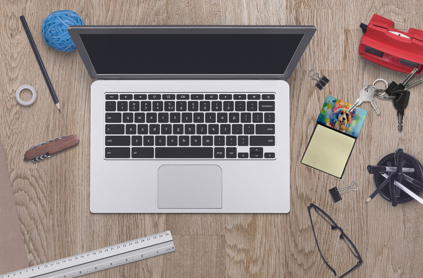 Afghan Hound Hippie Dawg Sticky Note Holder