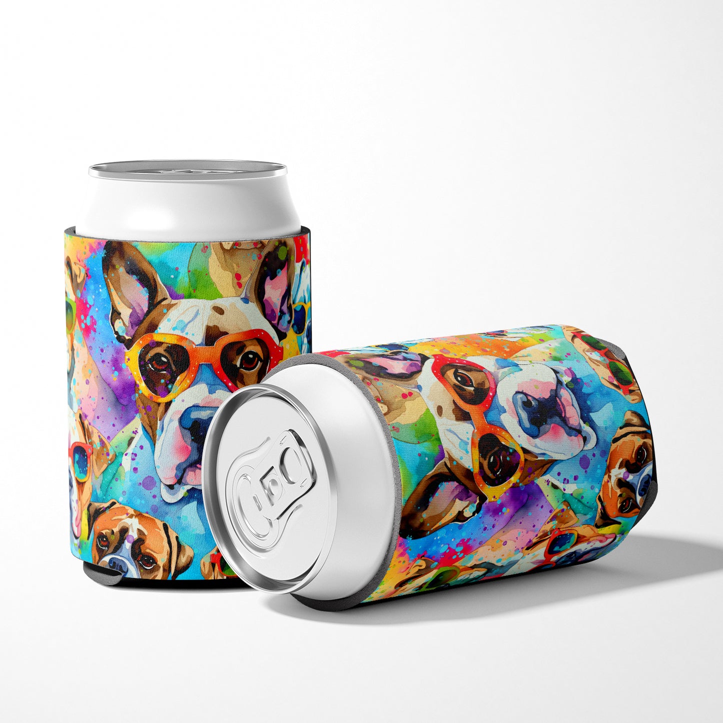 Boxer Hippie Dawg Can or Bottle Hugger