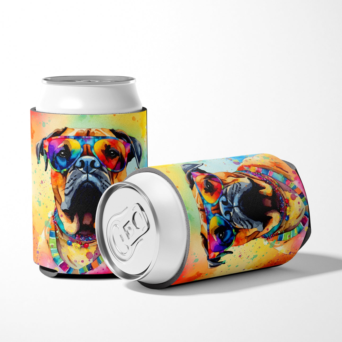 Bullmastiff Hippie Dawg Can or Bottle Hugger