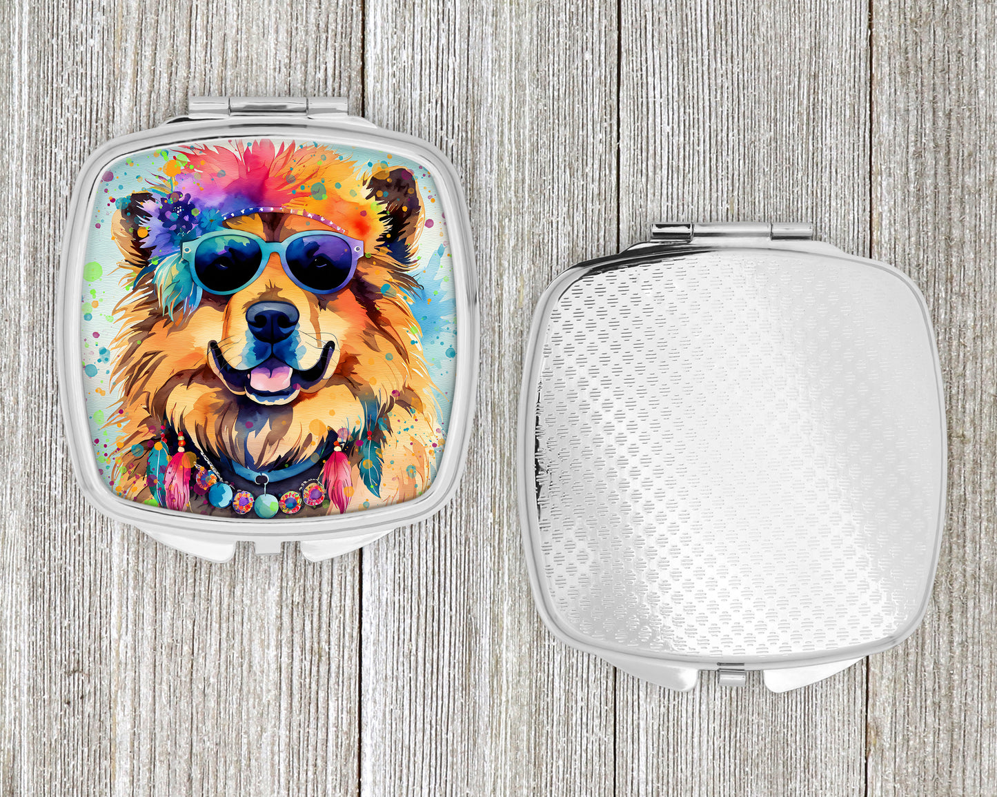 Chow Chow Hippie Dawg Compact Mirror