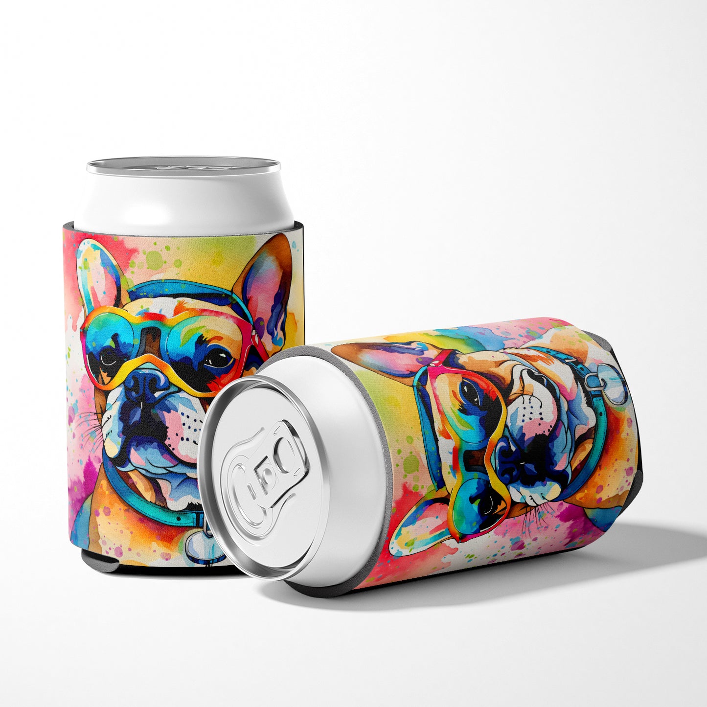French Bulldog Hippie Dawg Can or Bottle Hugger