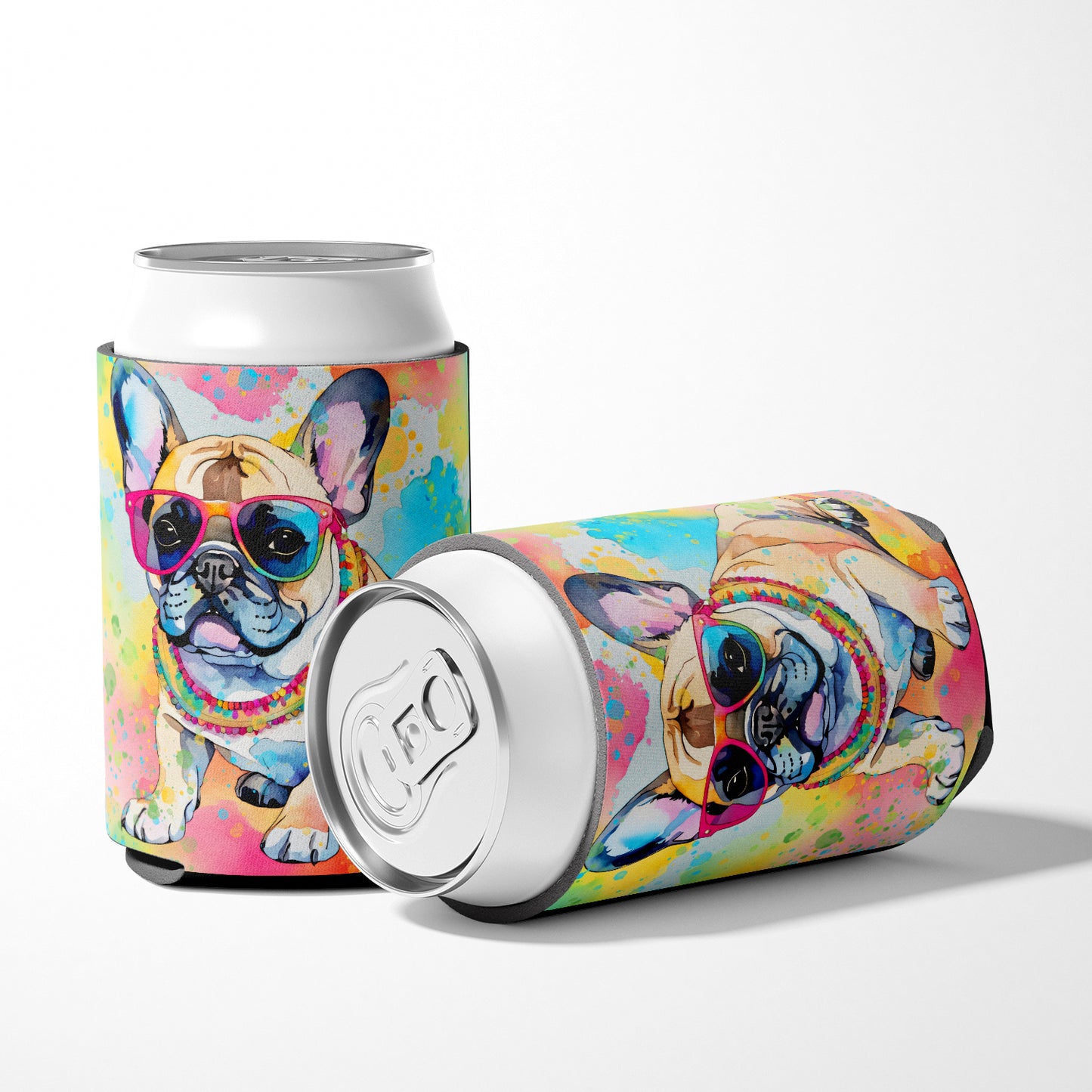 French Bulldog Hippie Dawg Can or Bottle Hugger