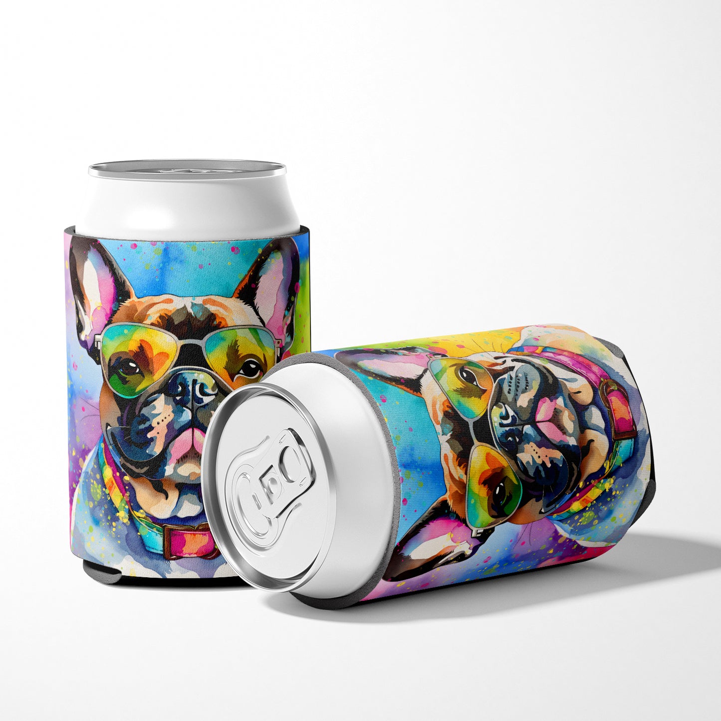 French Bulldog Hippie Dawg Can or Bottle Hugger