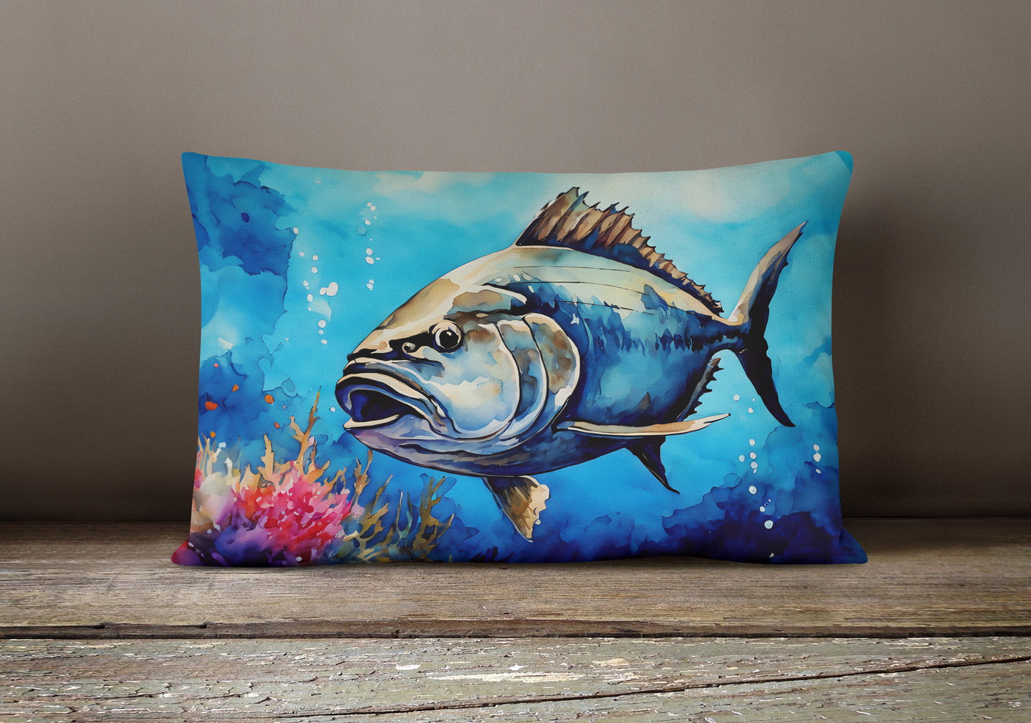 Bluefin Tuna Throw Pillow