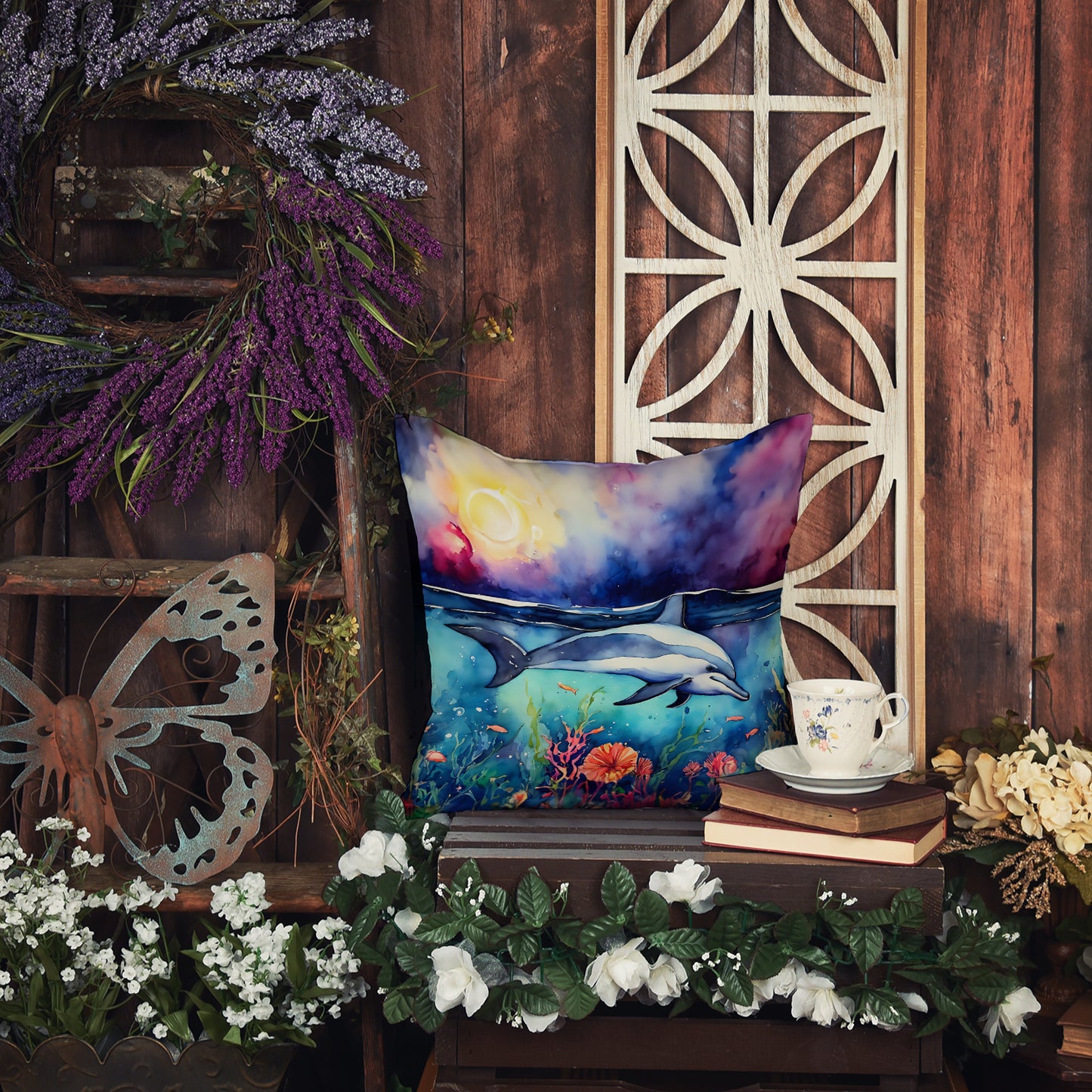 Dolphin Throw Pillow