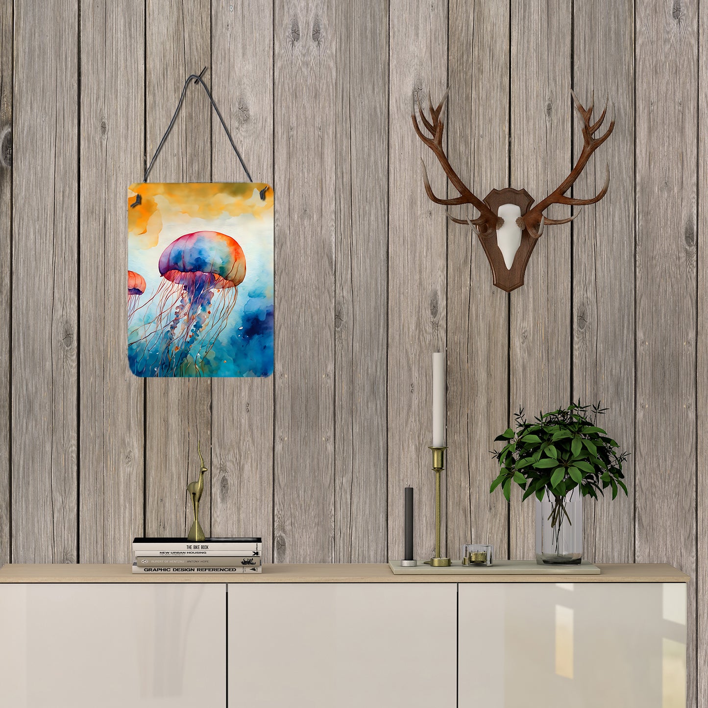 Jellyfish Wall or Door Hanging Prints
