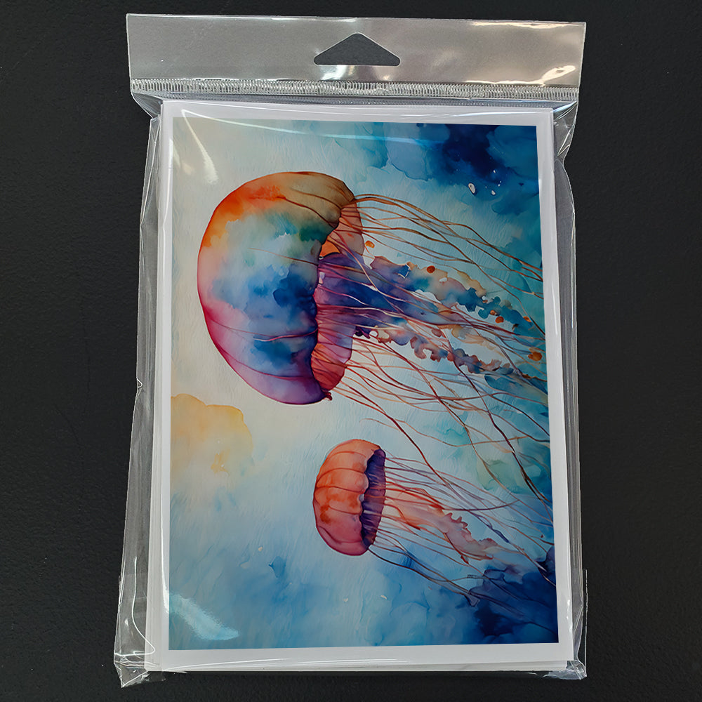 Jellyfish Greeting Cards Pack of 8