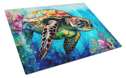 Buy this Loggerhead Sea Turtle Glass Cutting Board