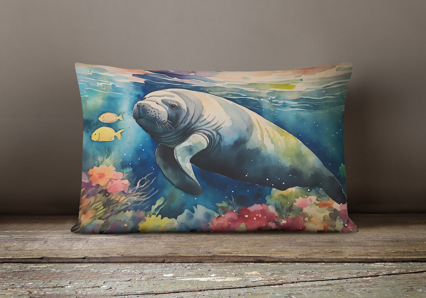 Manatee Throw Pillow