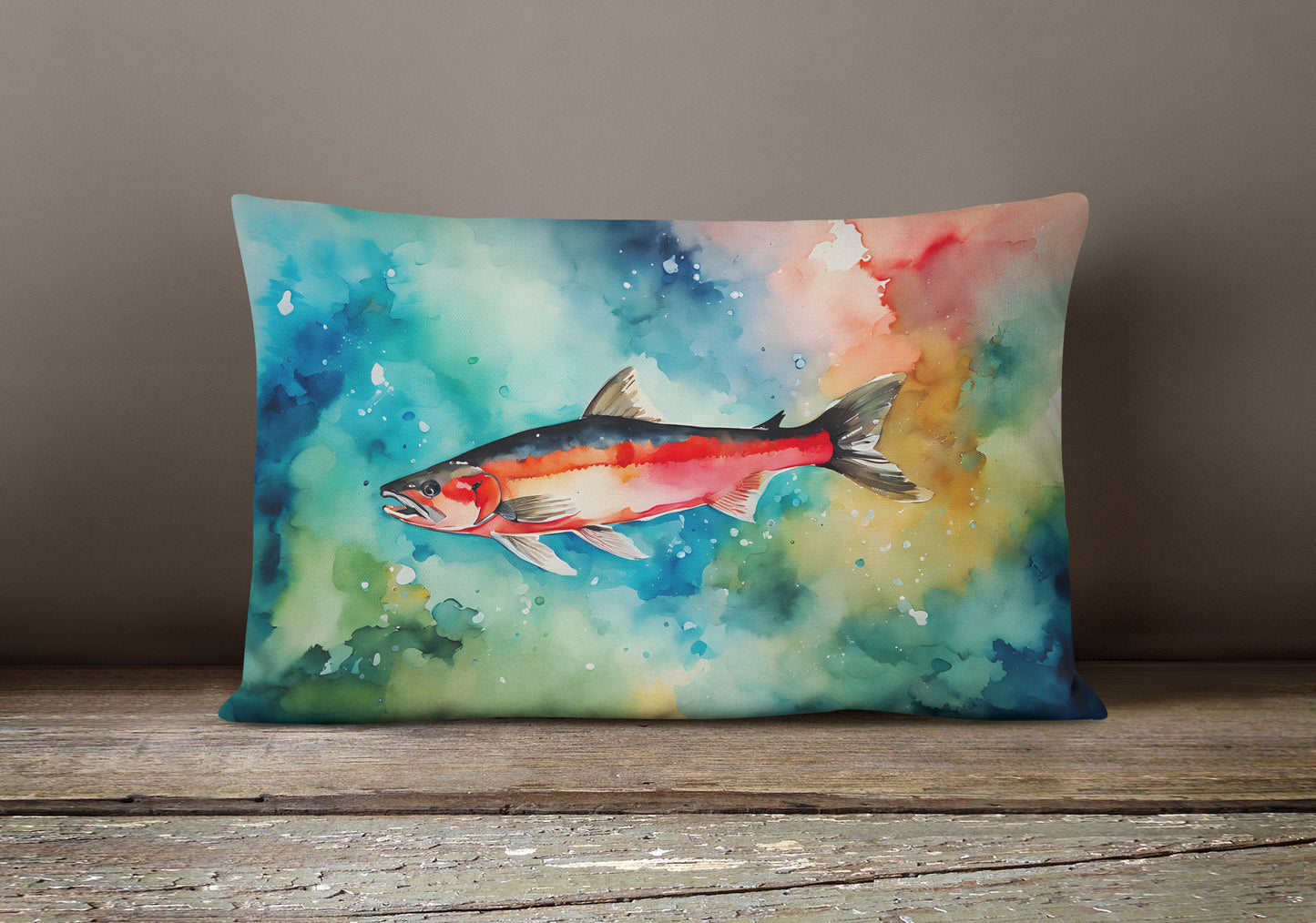 Salmon Throw Pillow