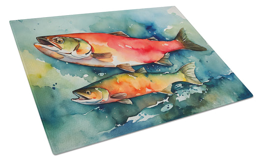 Buy this Salmon Glass Cutting Board