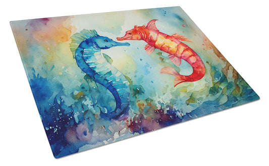 Buy this Seahorses Glass Cutting Board
