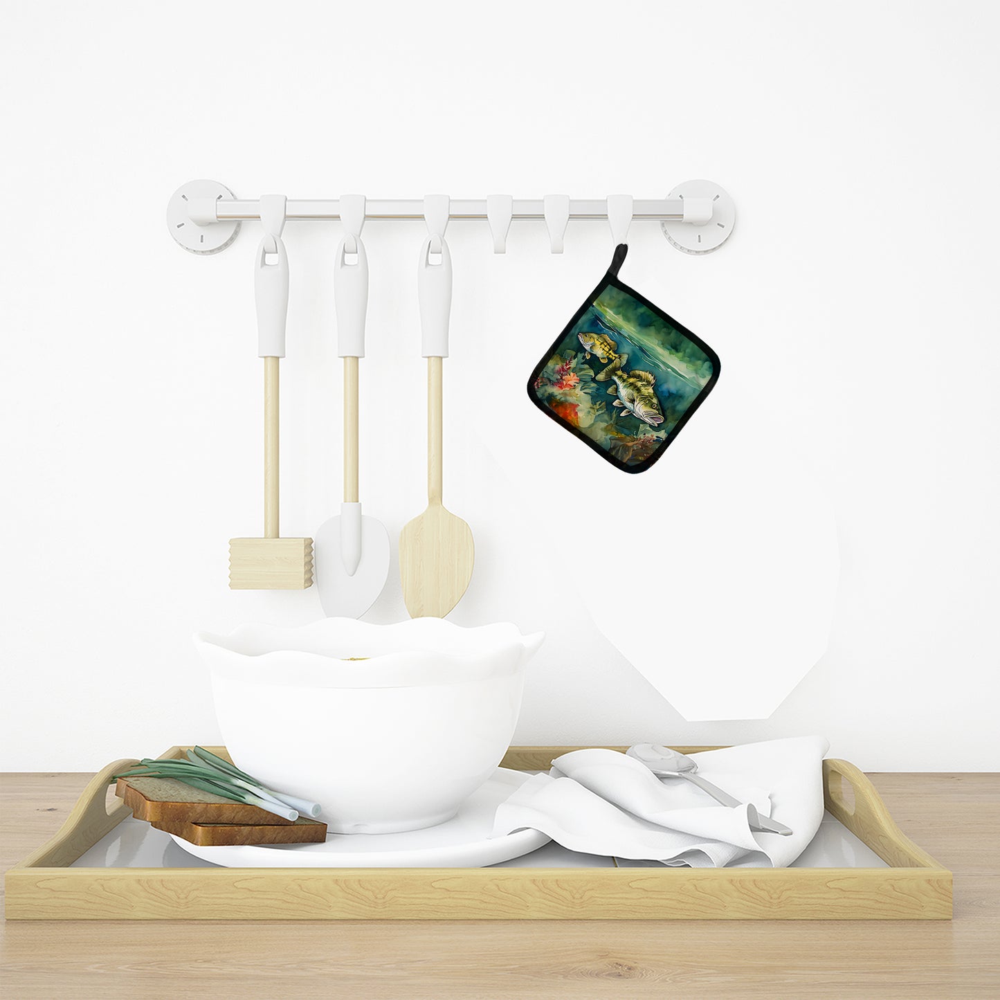 Smallmouth Bass Pair of Pot Holders