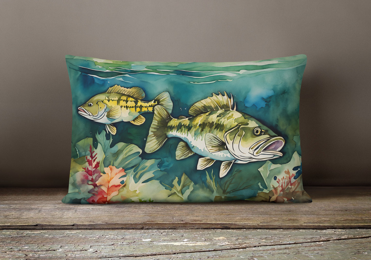 Smallmouth Bass Throw Pillow
