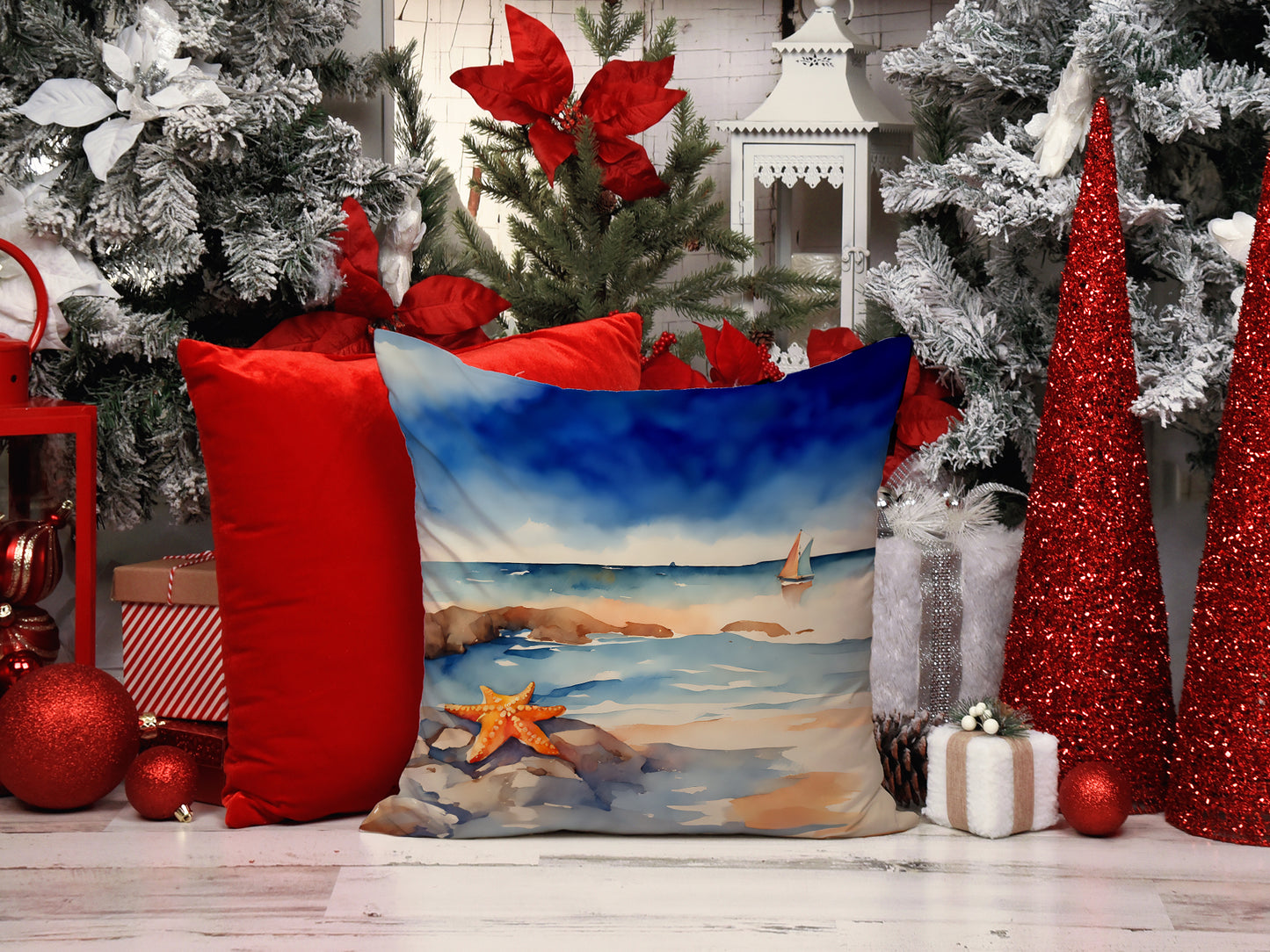 Starfish Throw Pillow