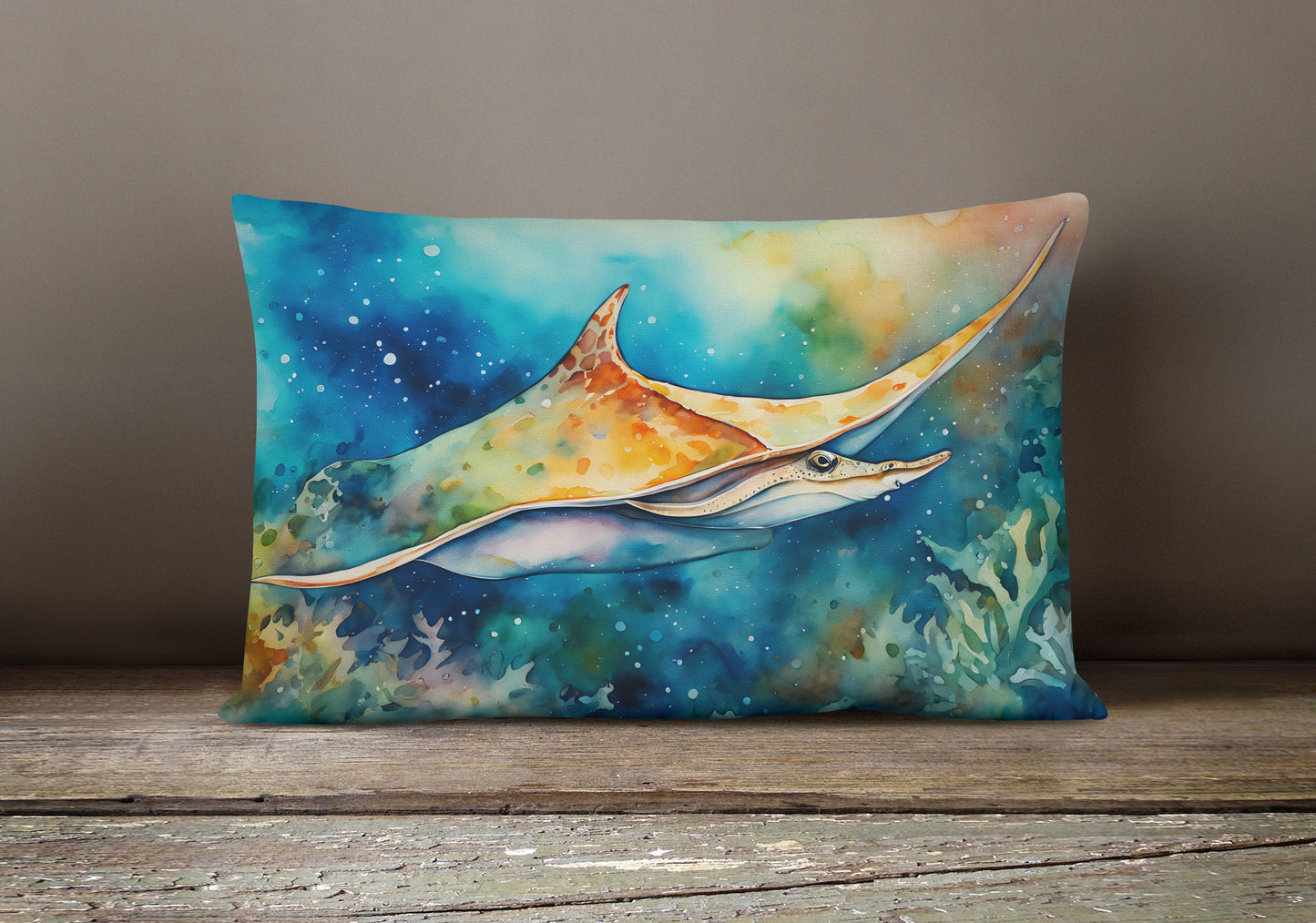 Sting Ray Throw Pillow