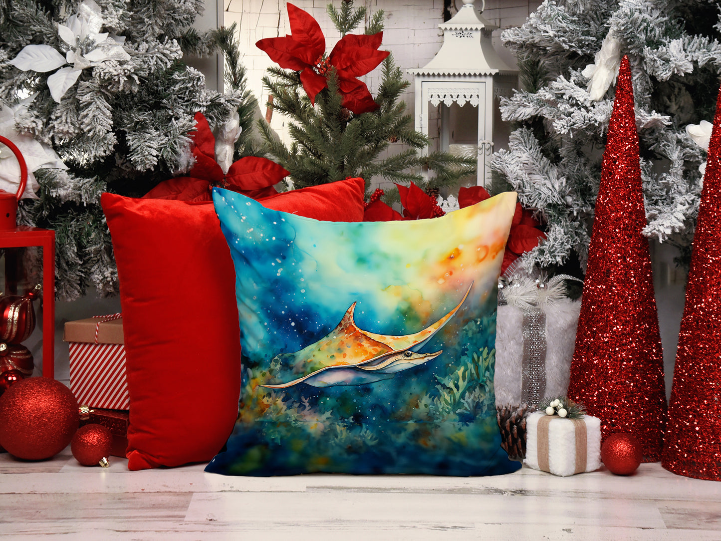 Sting Ray Throw Pillow