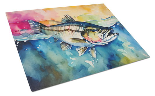 Buy this Striped Bass Glass Cutting Board