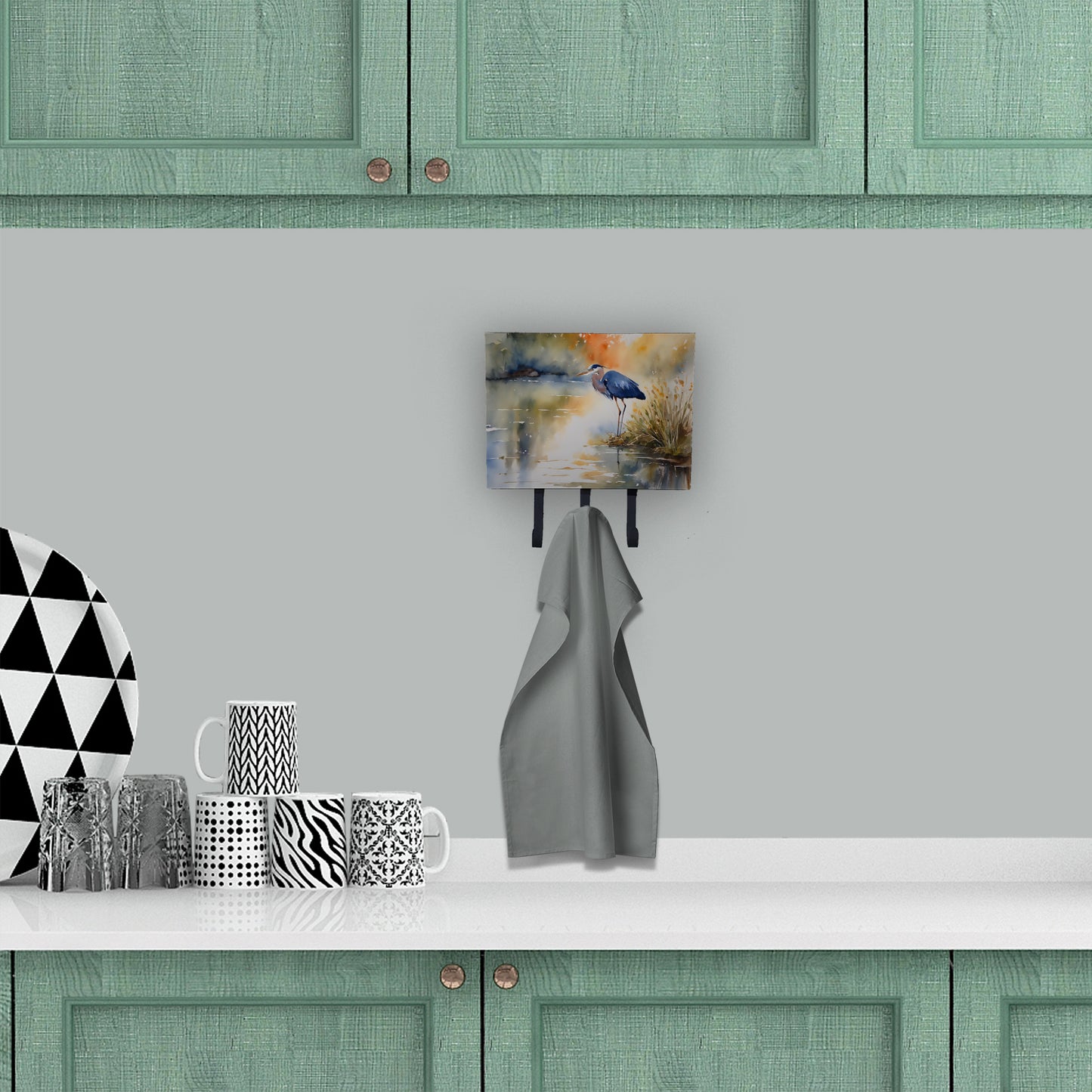 Blue Heron Leash or Key Holder