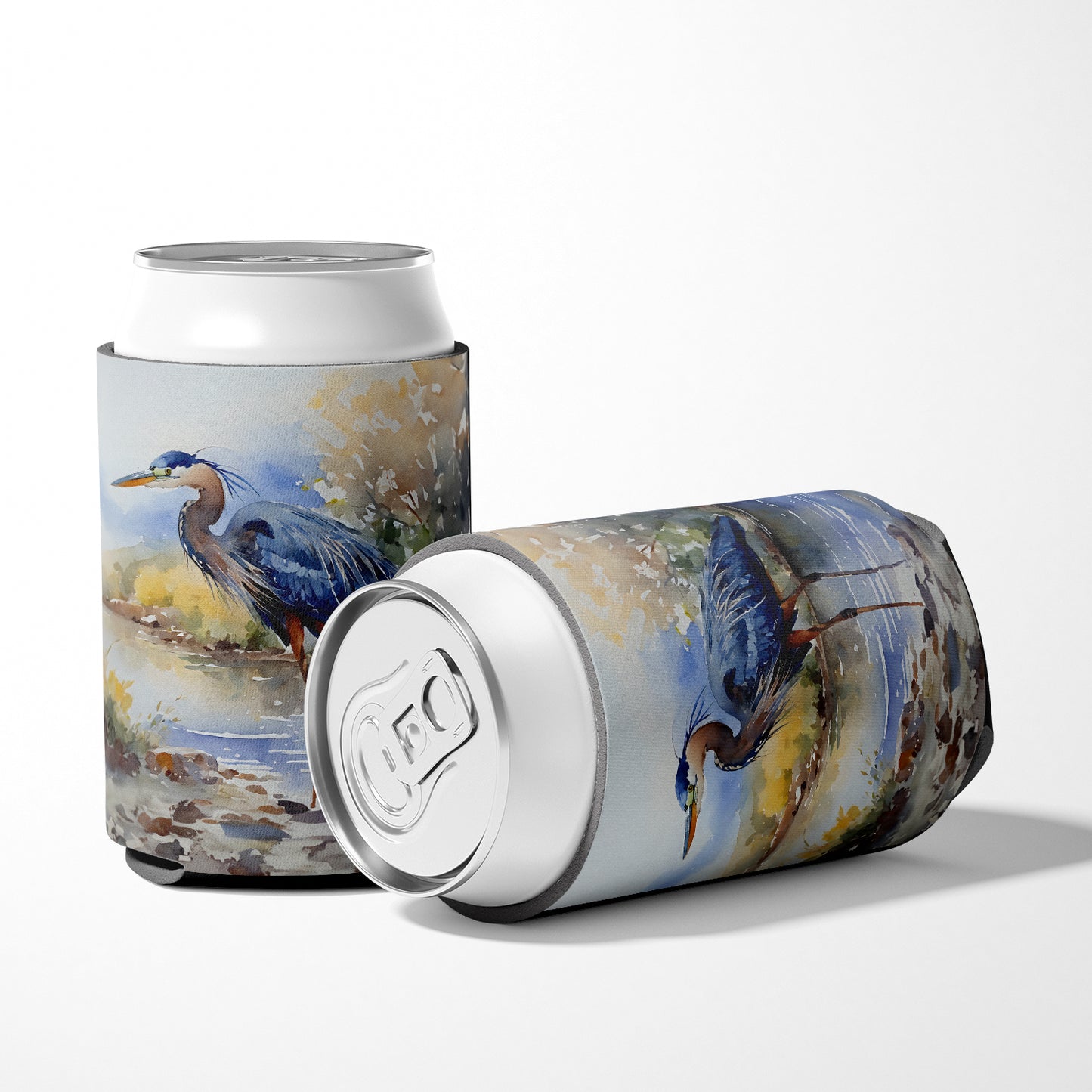 Blue Heron Can or Bottle Hugger
