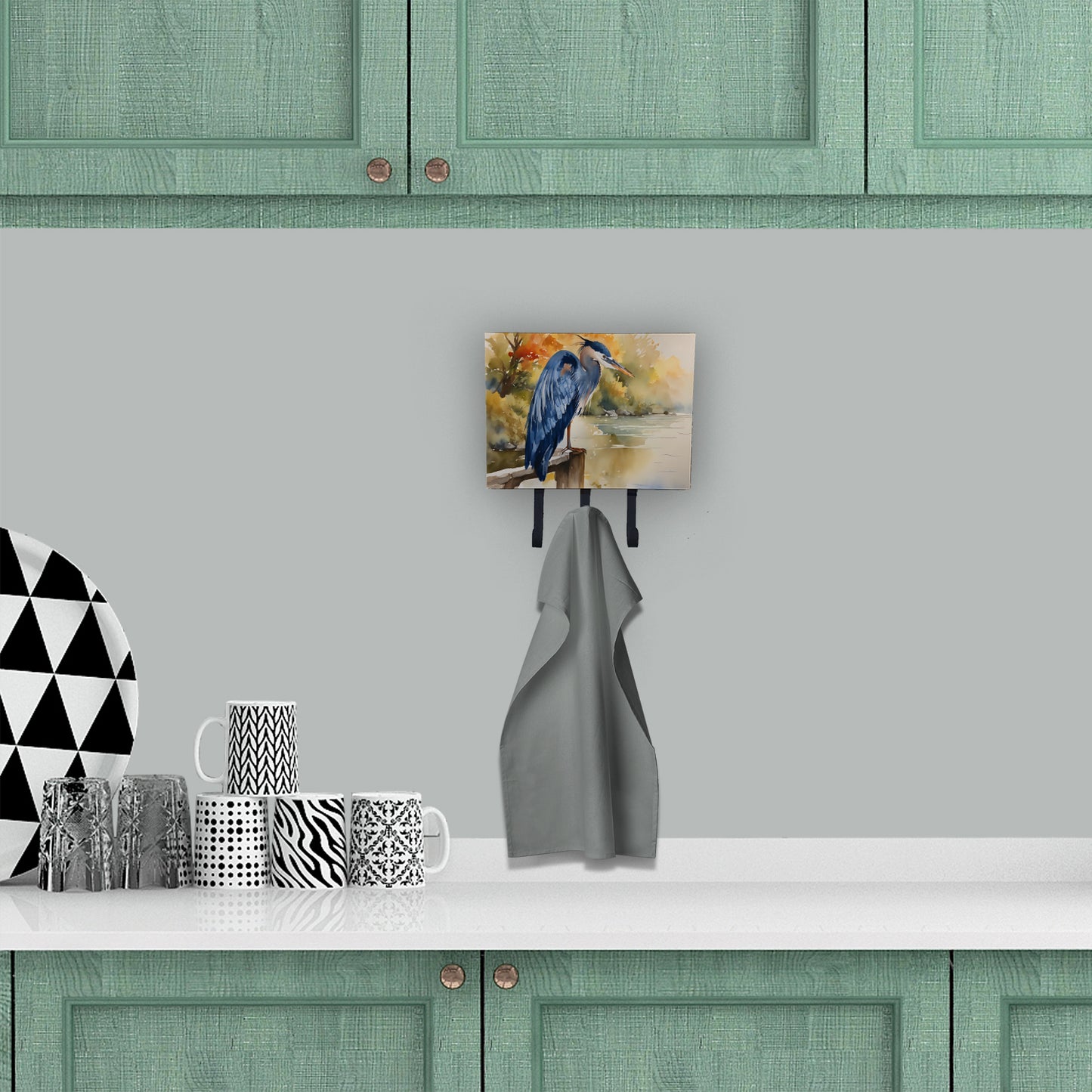 Blue Heron Leash or Key Holder