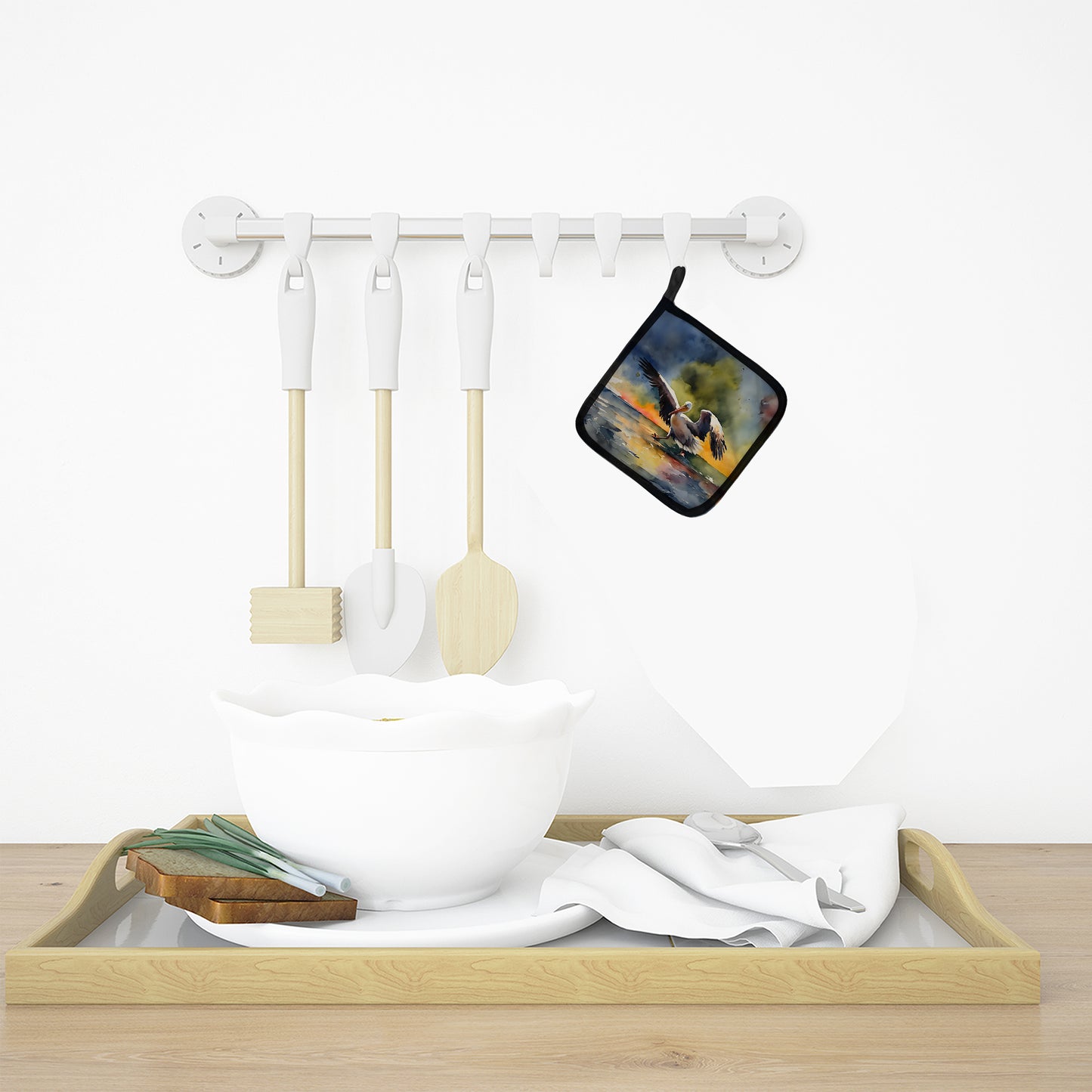 Pelican Pair of Pot Holders