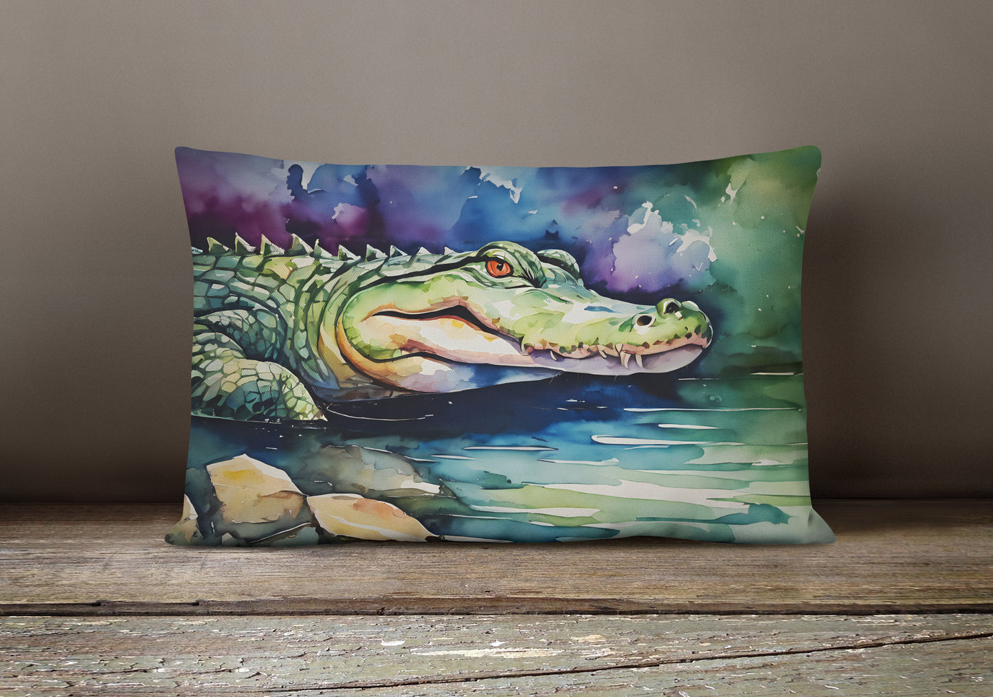 Alligator Throw Pillow