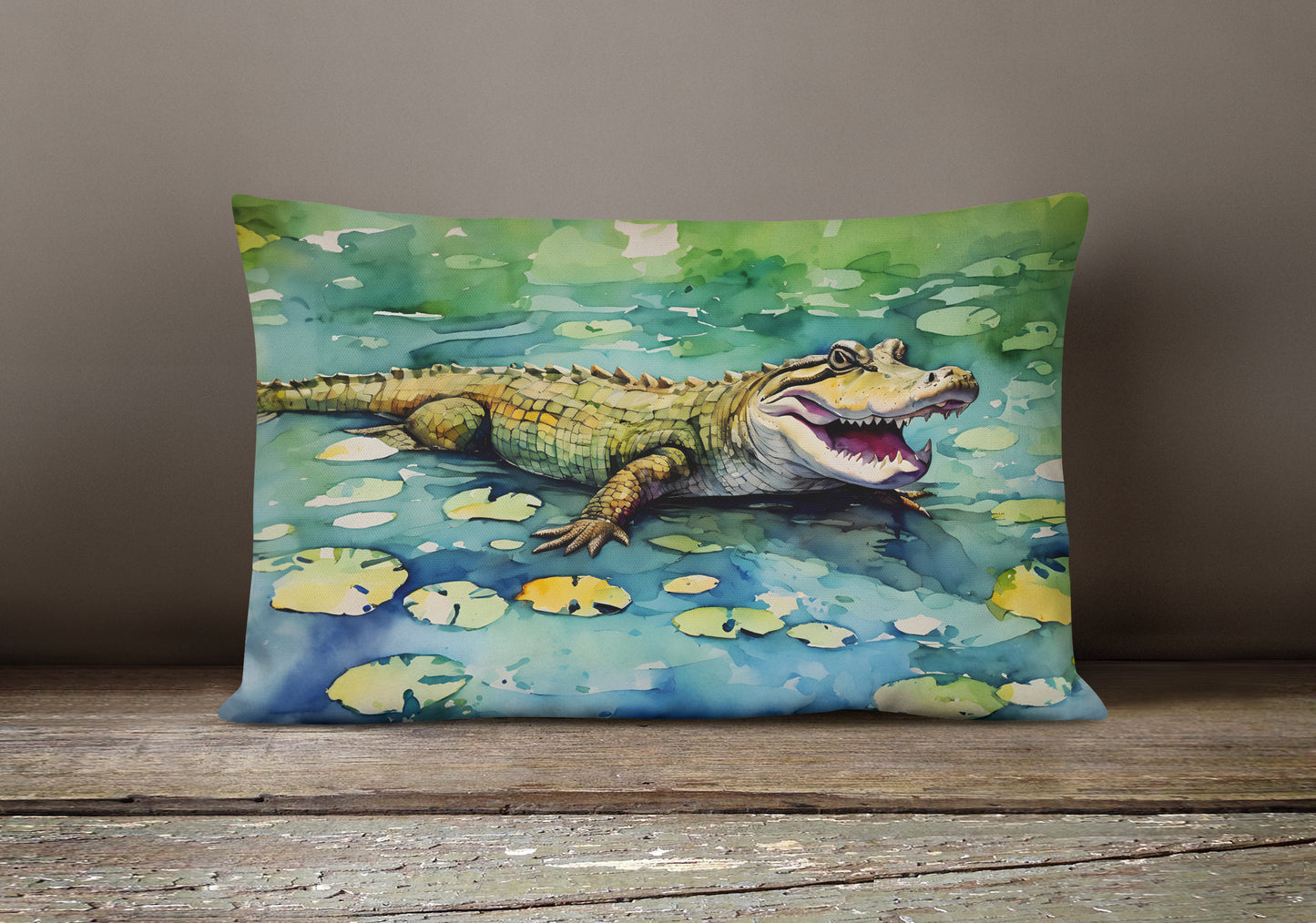 Alligator Throw Pillow