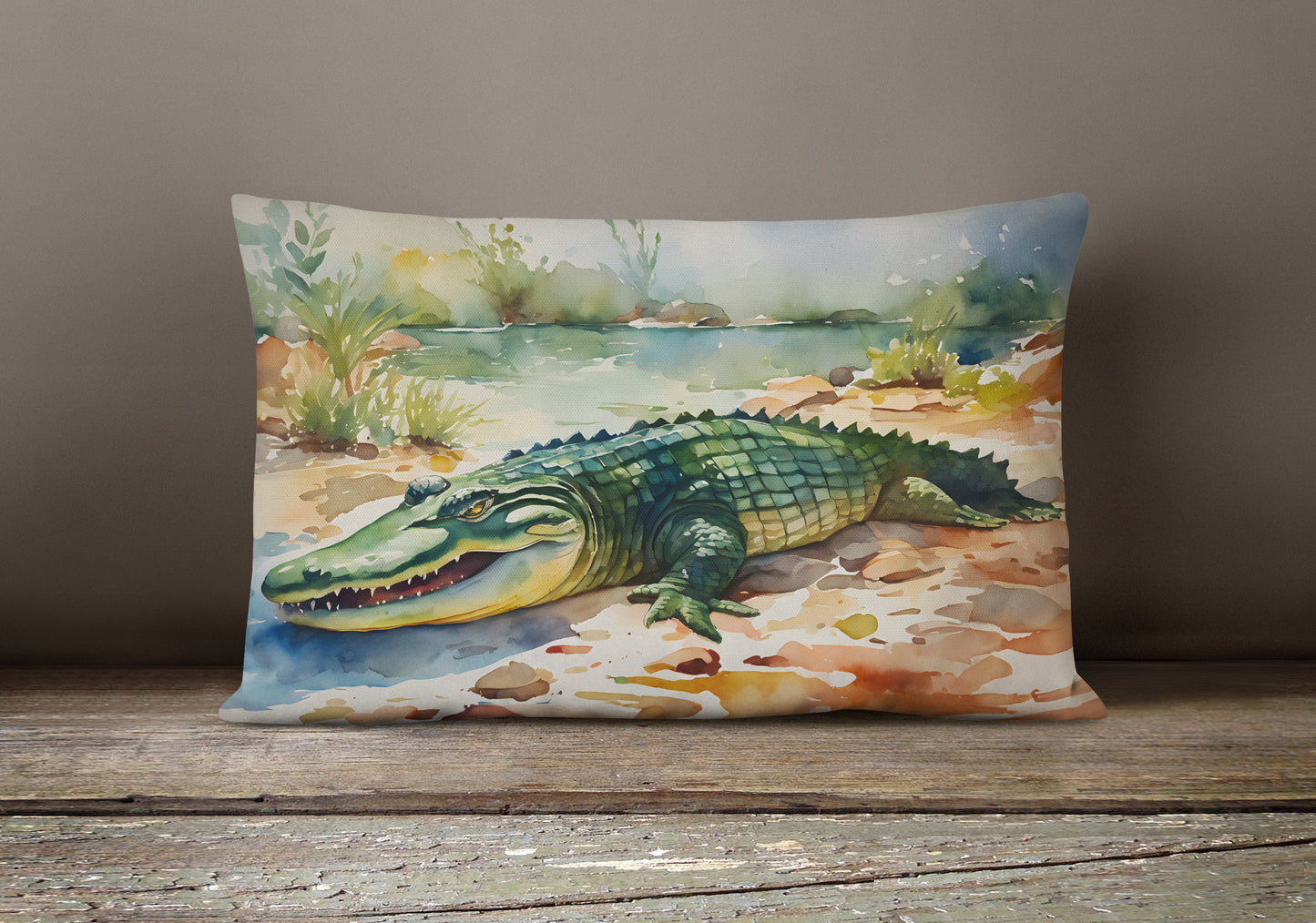 Alligator Throw Pillow