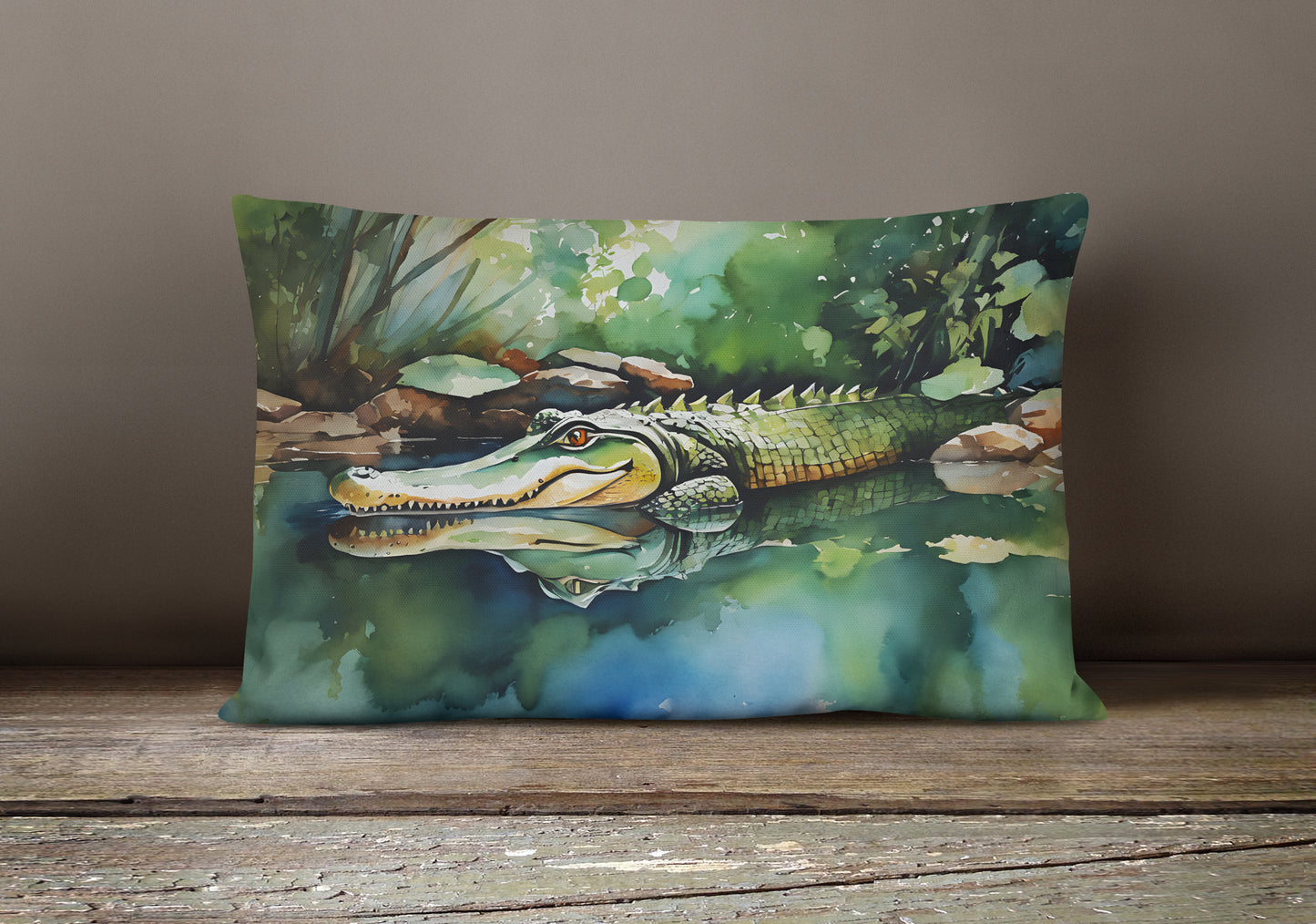 Alligator Throw Pillow