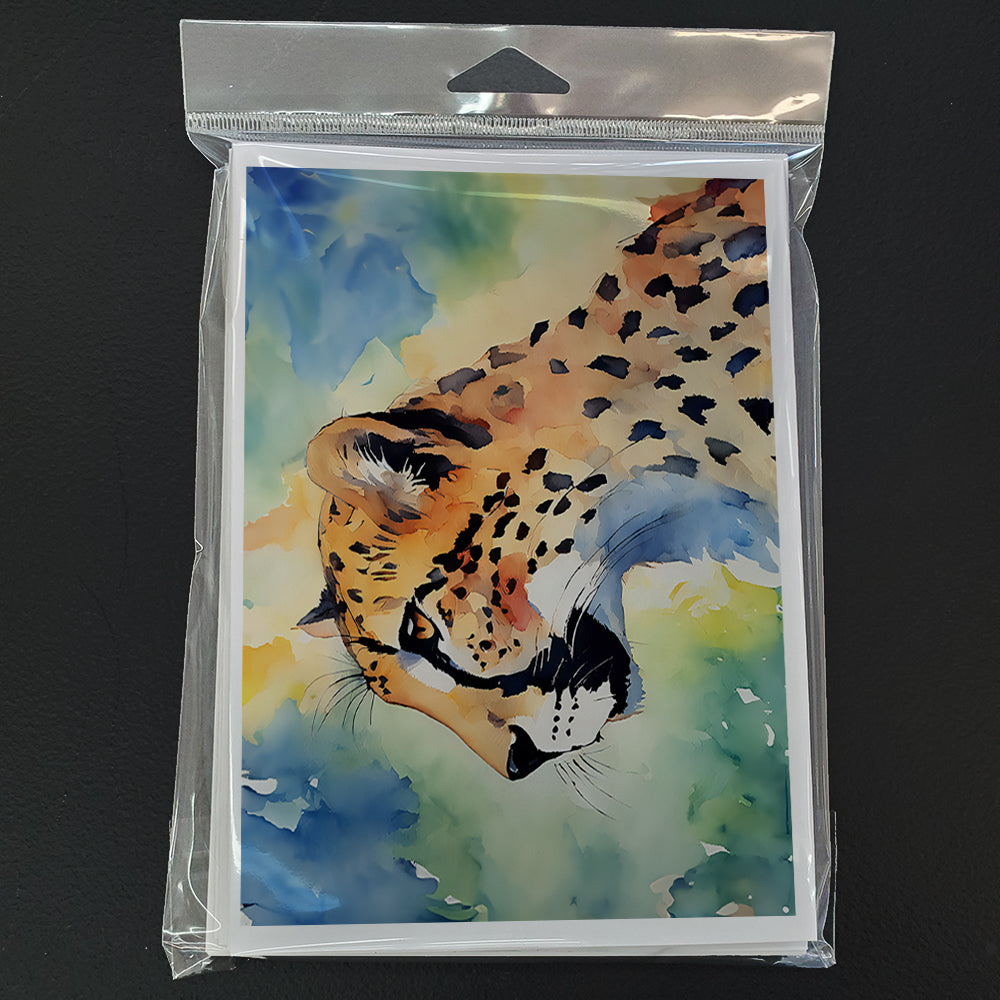 Cheetah Greeting Cards Pack of 8