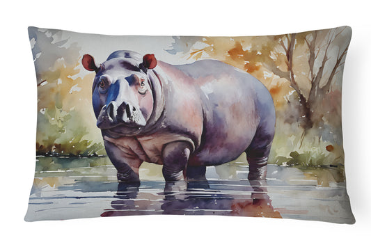 Buy this Hippopotamus Throw Pillow