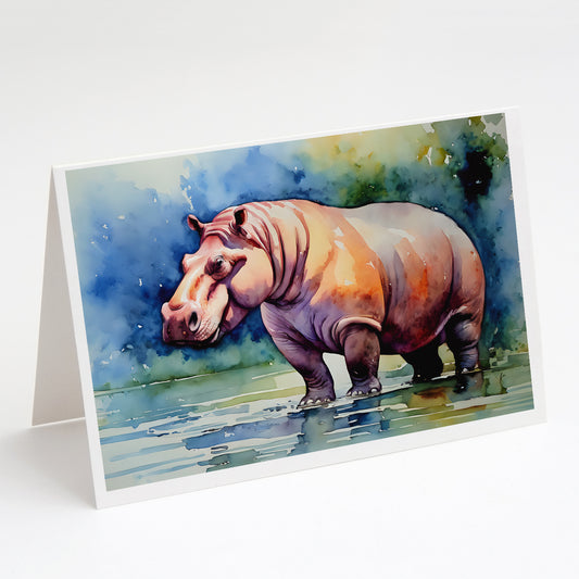 Buy this Hippopotamus Greeting Cards Pack of 8