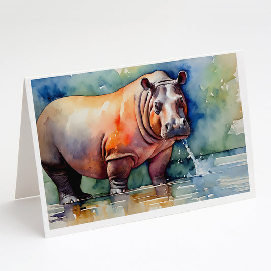 Buy this Hippopotamus Greeting Cards Pack of 8