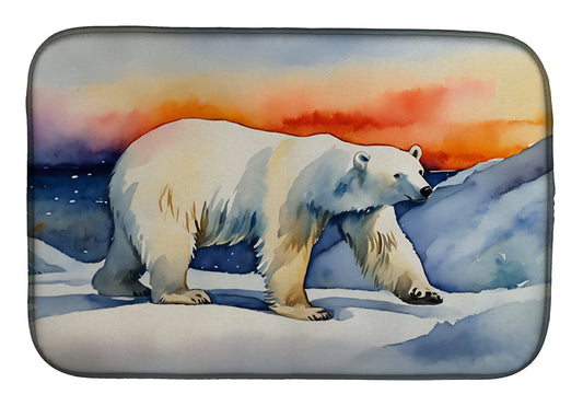 Buy this Polar Bear Dish Drying Mat