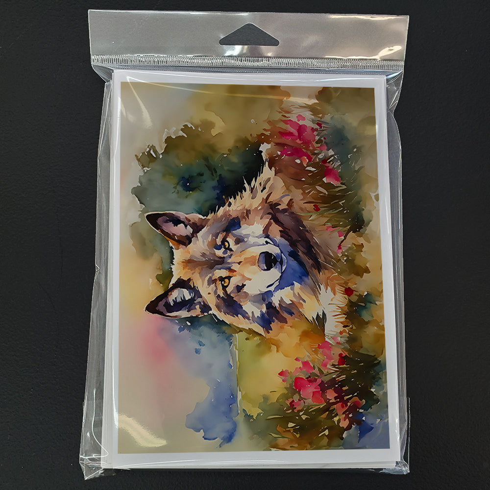 Wolves Wolf Greeting Cards Pack of 8