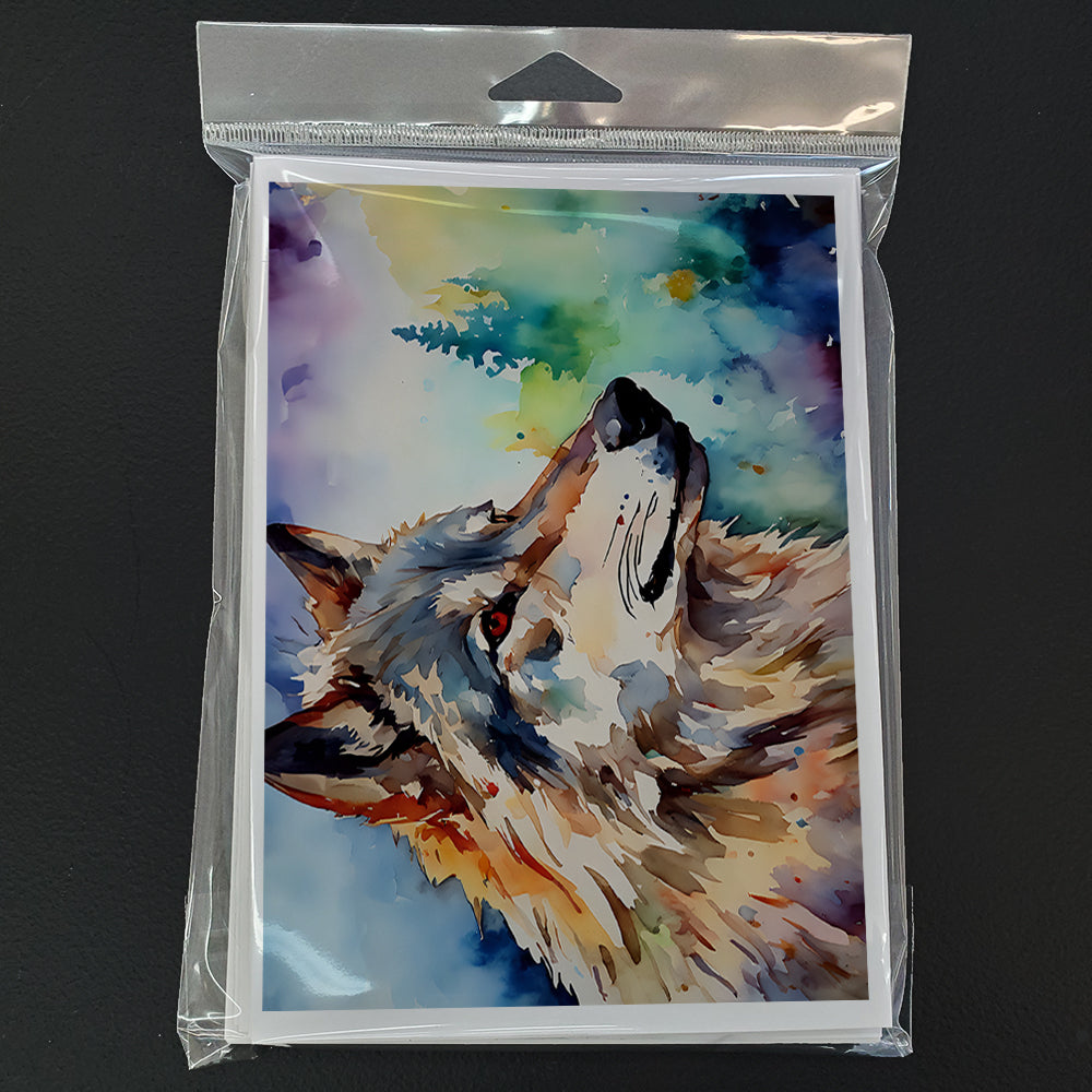 Wolves Wolf Greeting Cards Pack of 8
