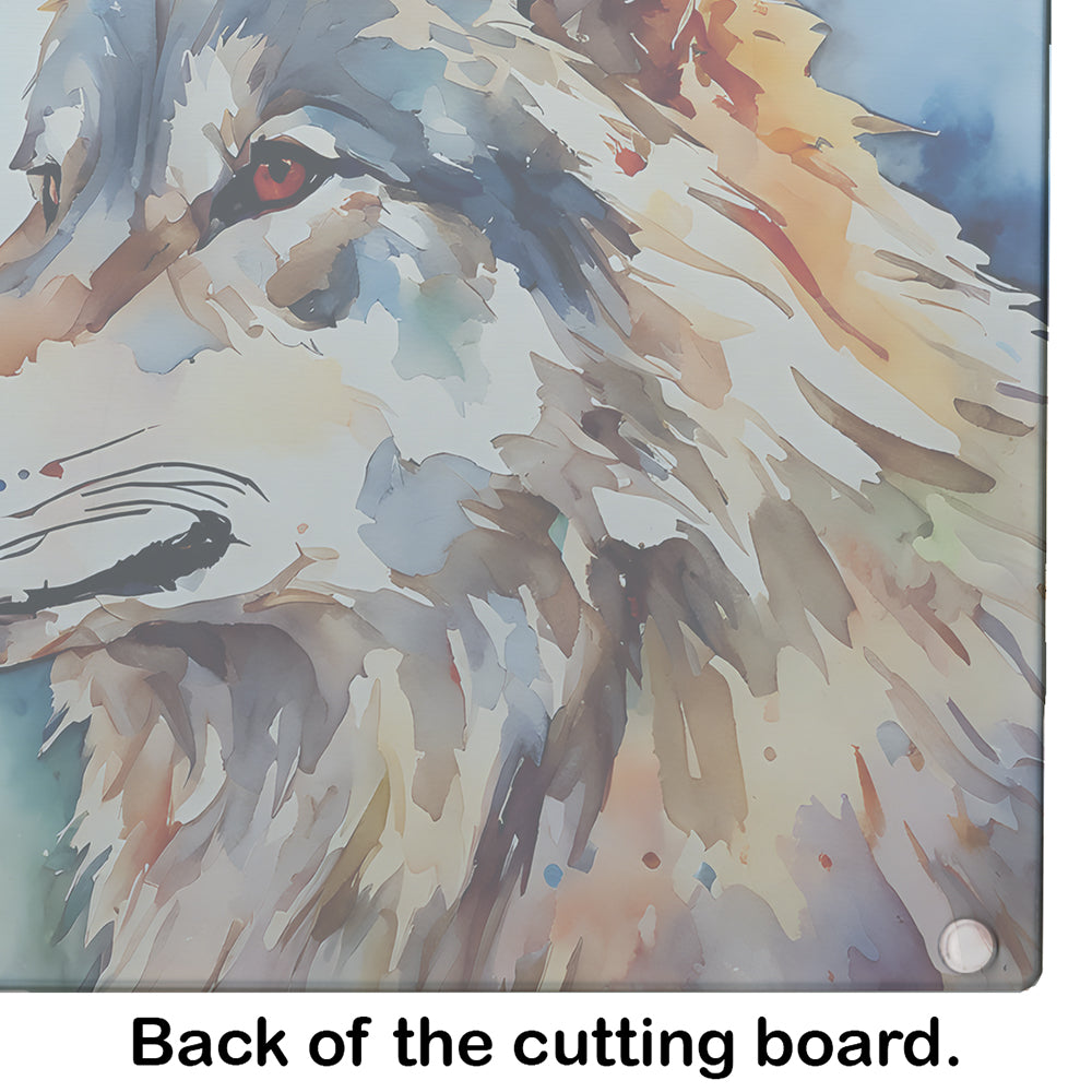 Wolves Wolf Glass Cutting Board