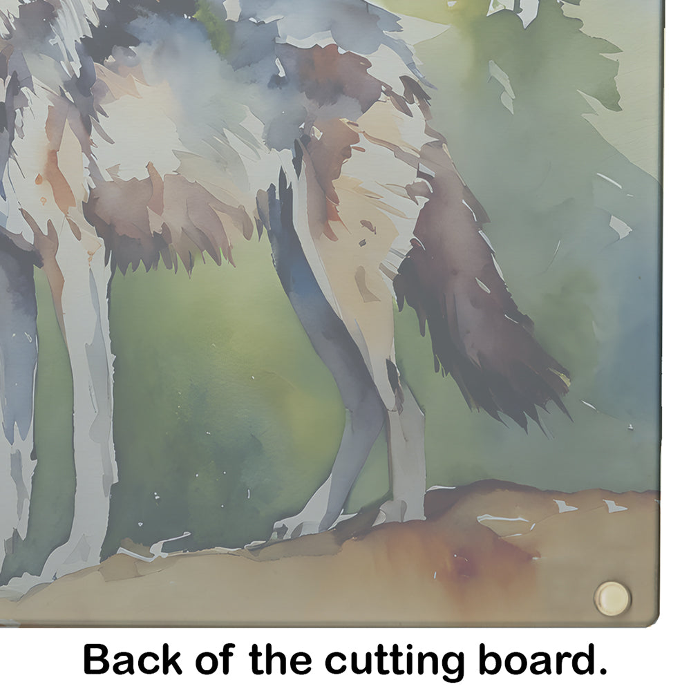 Wolves Wolf Glass Cutting Board