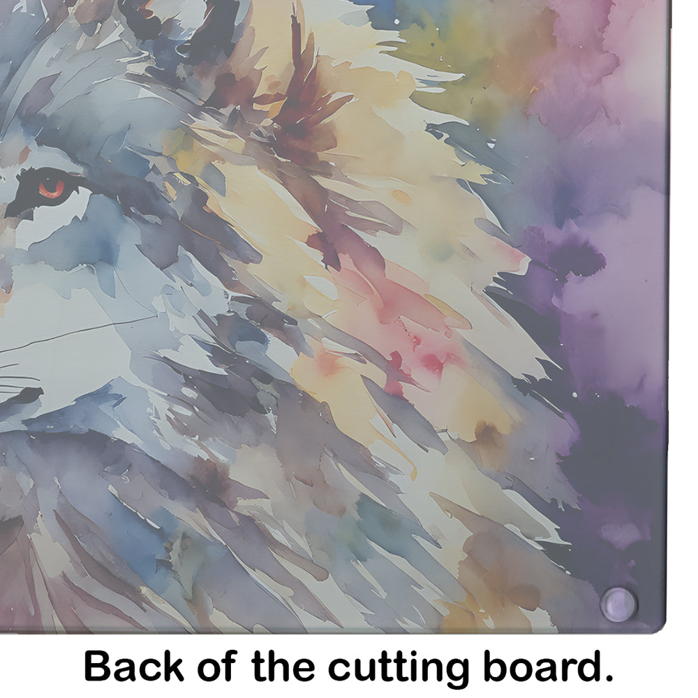 Wolves Wolf Glass Cutting Board