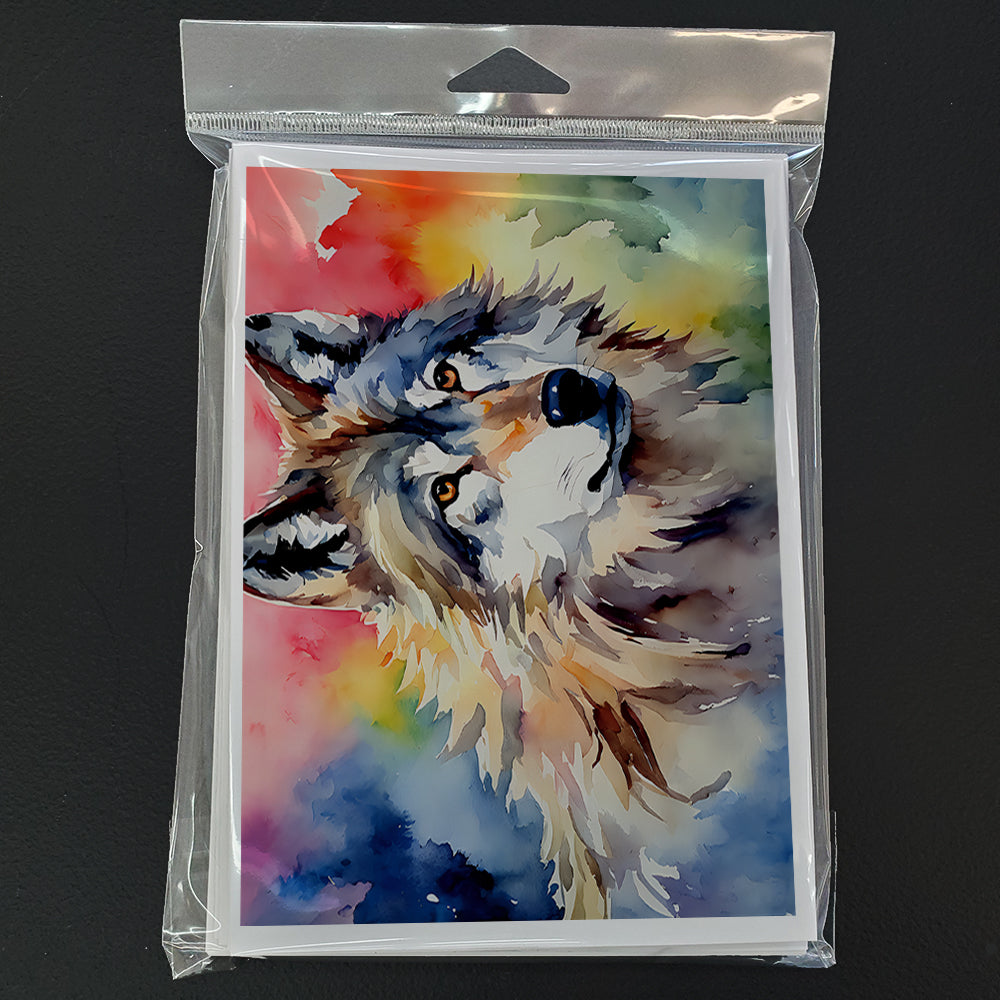 Wolves Wolf Greeting Cards Pack of 8