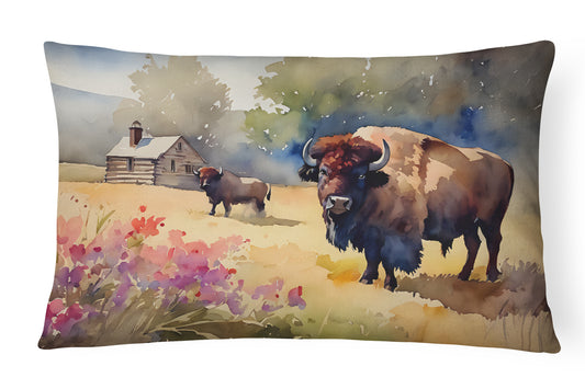 Buy this Wood Bison Throw Pillow