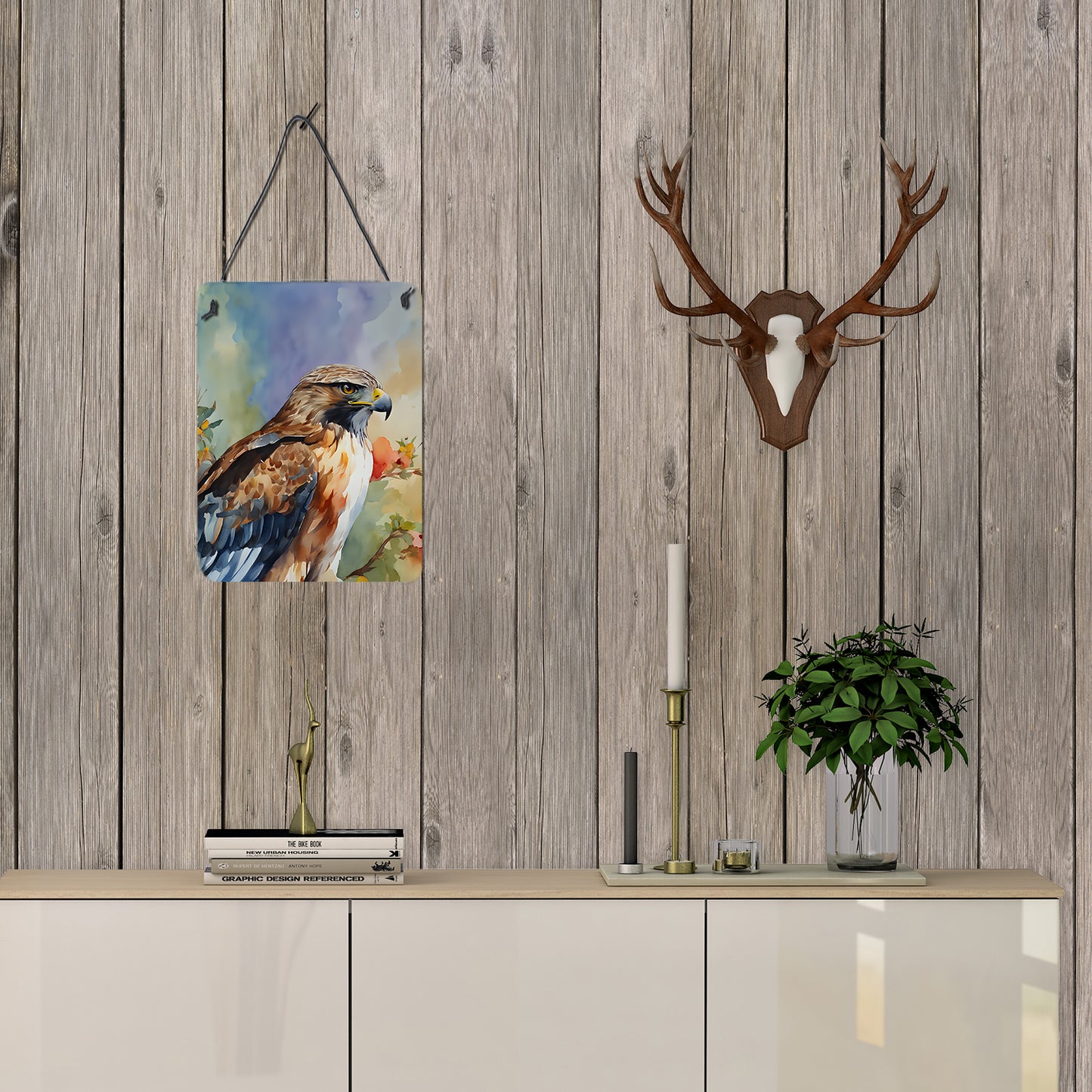 Hawk Wall or Door Hanging Prints