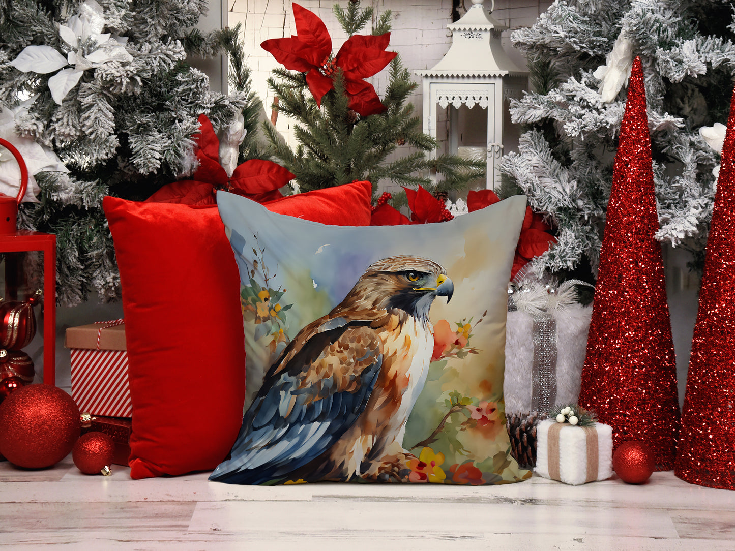 Hawk Throw Pillow