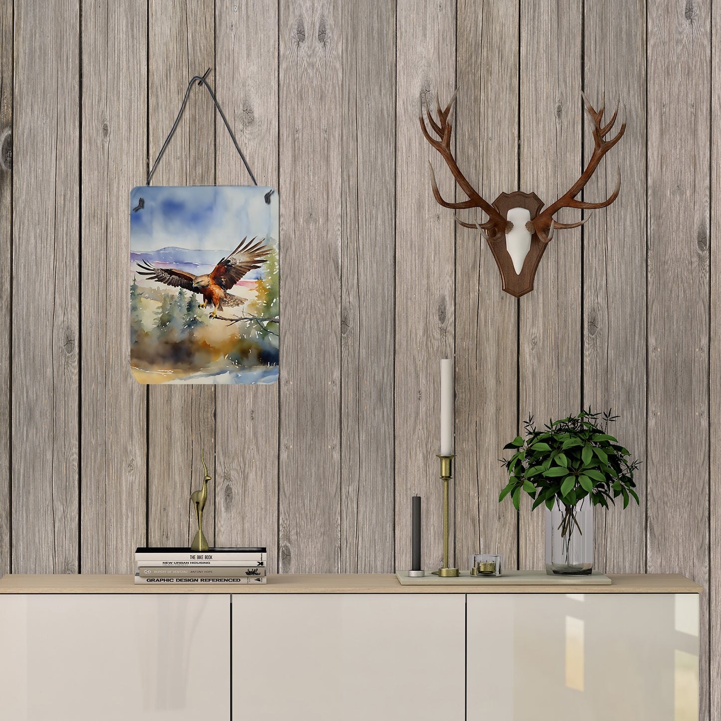 Hawk Wall or Door Hanging Prints