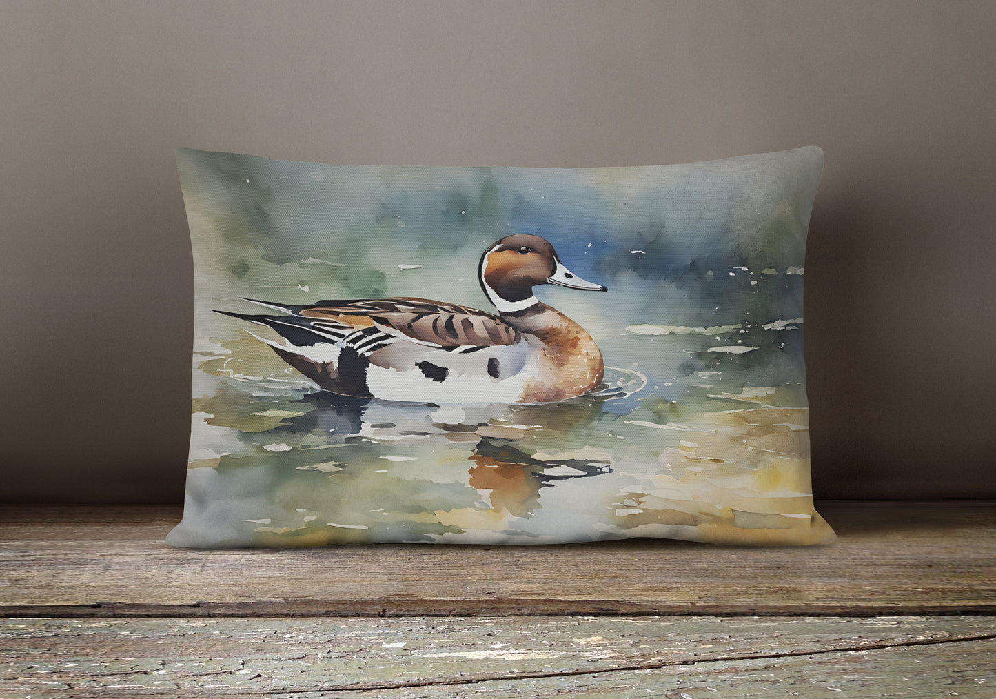 Northern Pintail Throw Pillow