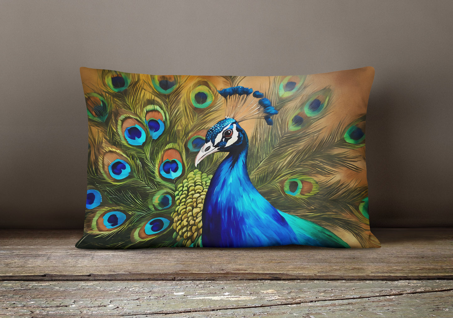 Peacock Throw Pillow