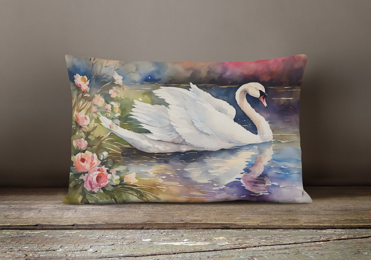 Swan Throw Pillow