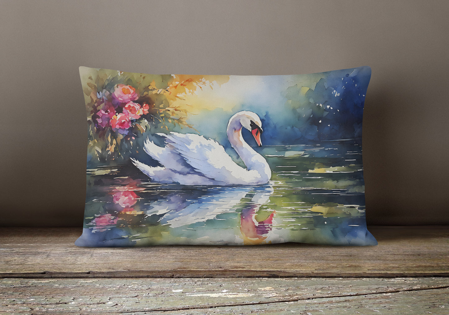 Swan Throw Pillow